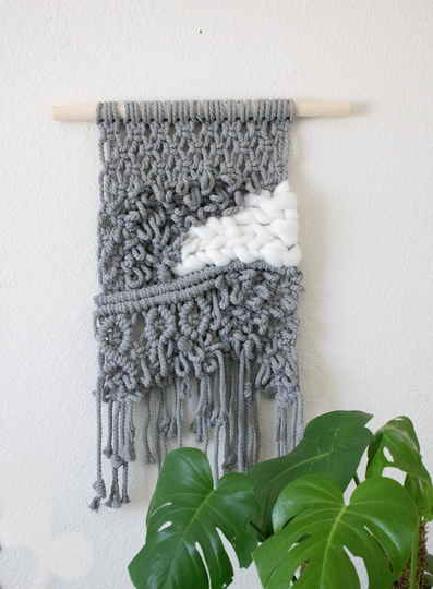 Sale Cloudy Day - Handmade Macrame Wall Art | Vintage Style Boho Chic
