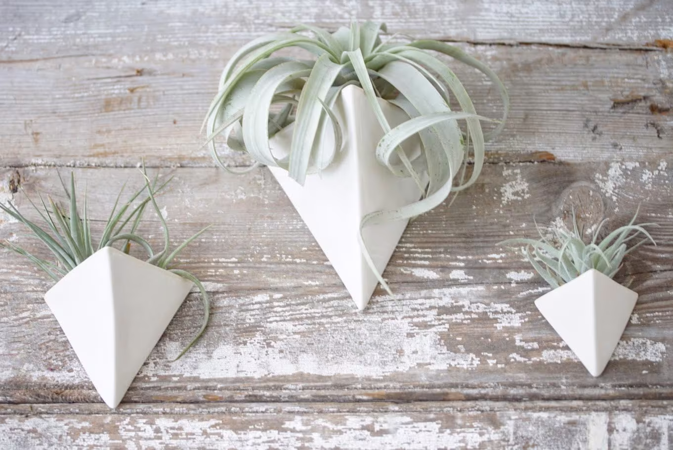Pyramid Wall Planter Modern Mid Century Home Decor Made To Order