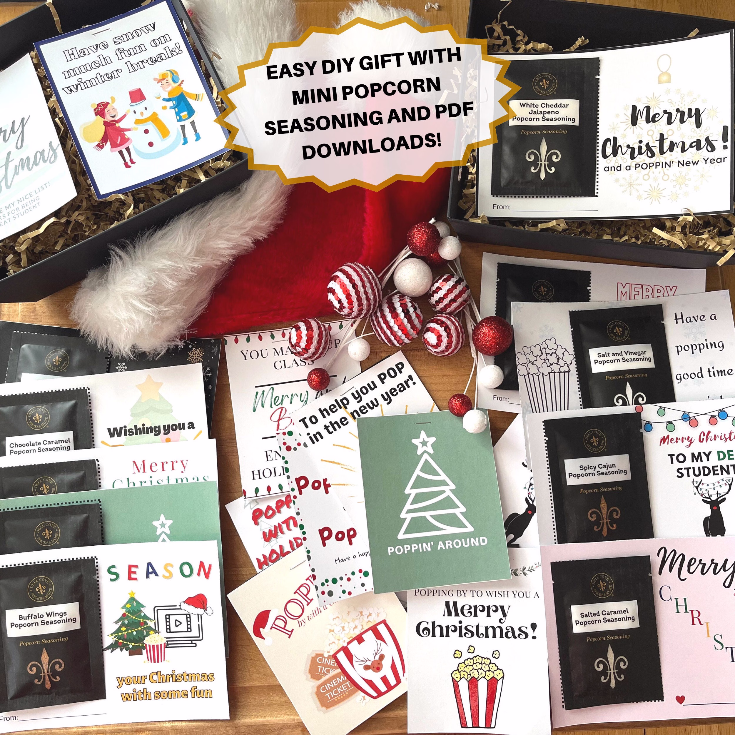 Classroom Set Christmas Gift - Easy Diy, Cheap Student Gifts From Teacher, School Party, Instant Download, Holiday Gift