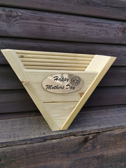 30cm Personalised Wall Or Hanging Planter Hanging Basket Handmade From Pressure Treated Timber