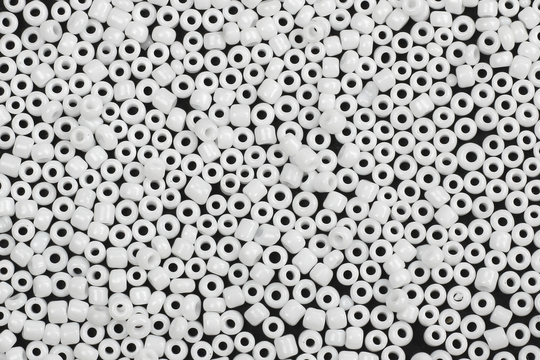 Size 11/0 Opaque White Seed Beads, 10G Tiny Beads For Jewellery Making, Embroidery, Bead Weaving