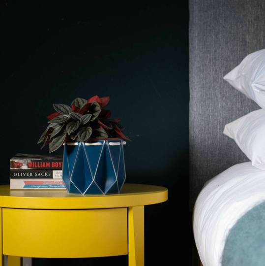 Origami Self Watering Eco Plant Pot: 10cm - Navy