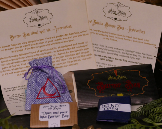 Divination Spell Kit Ritual For Fires Wyrd Spirits See Spirits in Flames, Scrying, Witchcraft, Wicca, Pagan Spell Box Full Instructions