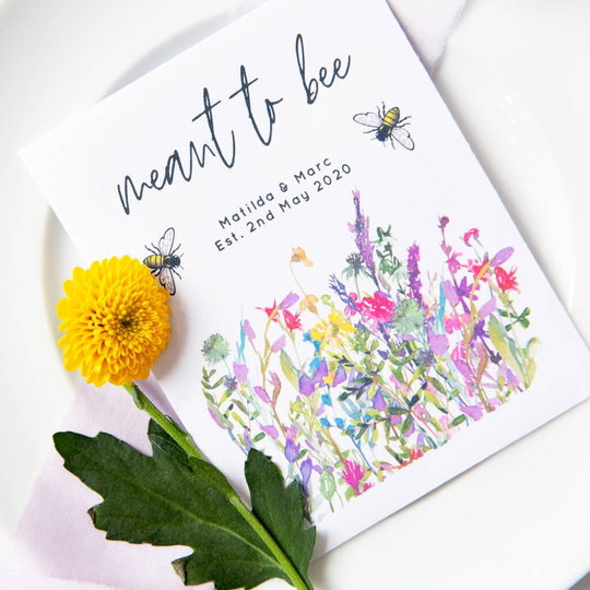 10 Colourful 'Meant To Bee' Wildflower Seed Favours