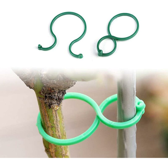 Plant Twist Clip Ties Garden Plant Support Clips Vegetables Tomato Vine Flower Clips Plant Locks For Securing Plants100 Pcs