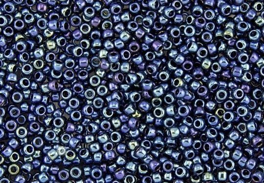 10G Toho Seed Beads Size 11/0 Metallic Cosmos Blue Bead Tr-11-88 Japan Rocailles Mini Rocailles 2mm