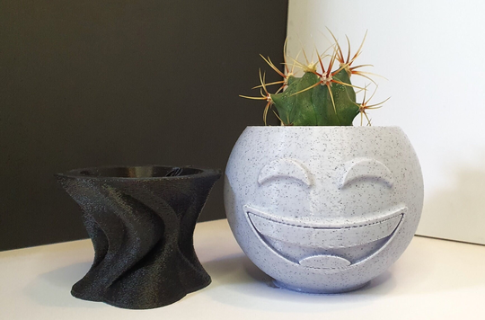 Succulent Indoor Outdoor Planter Pot | Set Of 2 Succulents Pot| Planter Pot With Drainage 3D Printed Plant Saucer