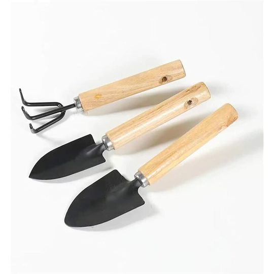 Tools Set, A set of 3, steel Spade Shovel Rake, hand shovel, Garden Plants Care House Plants Flower Pot Cactus Vegetables Kids Indoor Small Plants