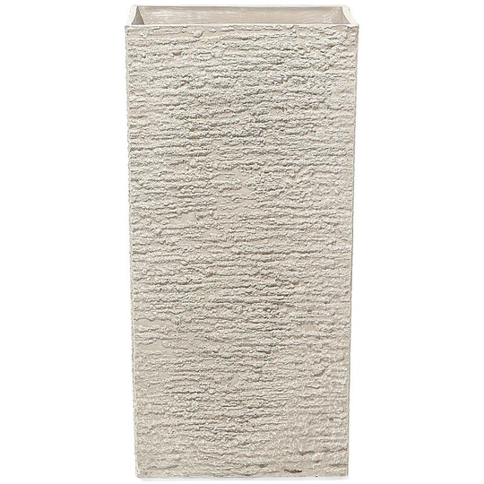 Flower Planter Tall Stone Garden Plant Pot Indoor Outdoor 35x70 cm Beige Gaza - Beige