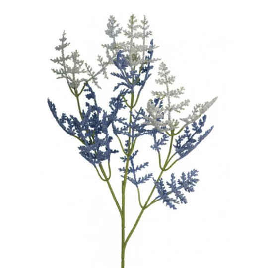 Blue Queen Anne Lace Stem, Artificial Queens Lace, Flowers, Faux Florals