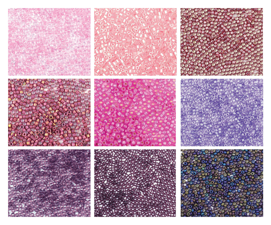 Size 11/0 Pink & Purple Seed Beads, Choice Of 9 Shades, 5G Or 10G Tiny Beading, Jewellery Making, Weaving