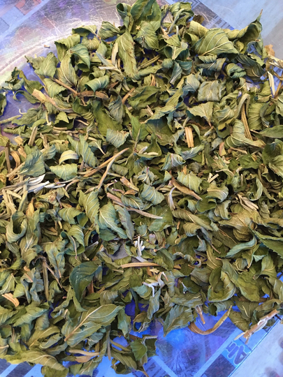 Chocolate Mint & Lavender Herbal Tea, Organic Anti-Nausea Homegrown Loose Leaf Tea Tin Gift, Yummy Tummy