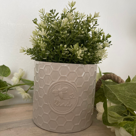 Embossed Bee Planter