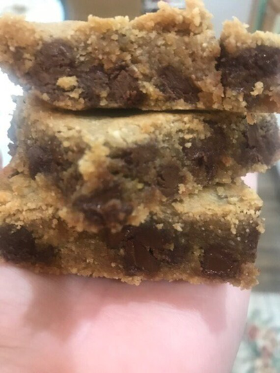 Keto Salted Carmel Blondie-Sugar Free