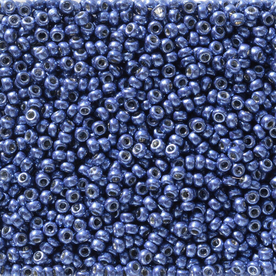 Miyuki Seed Beads 11/0 11-5117 Duracoat Galvanized Mermaid Blue Round Beads, Glass Size 11
