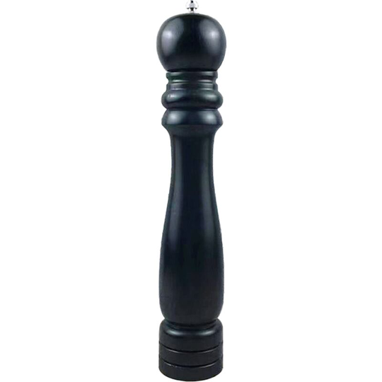 Pepper grinder wooden stainless steel core manual freshly ground black sesame sea salt grain grinding 14 inch black