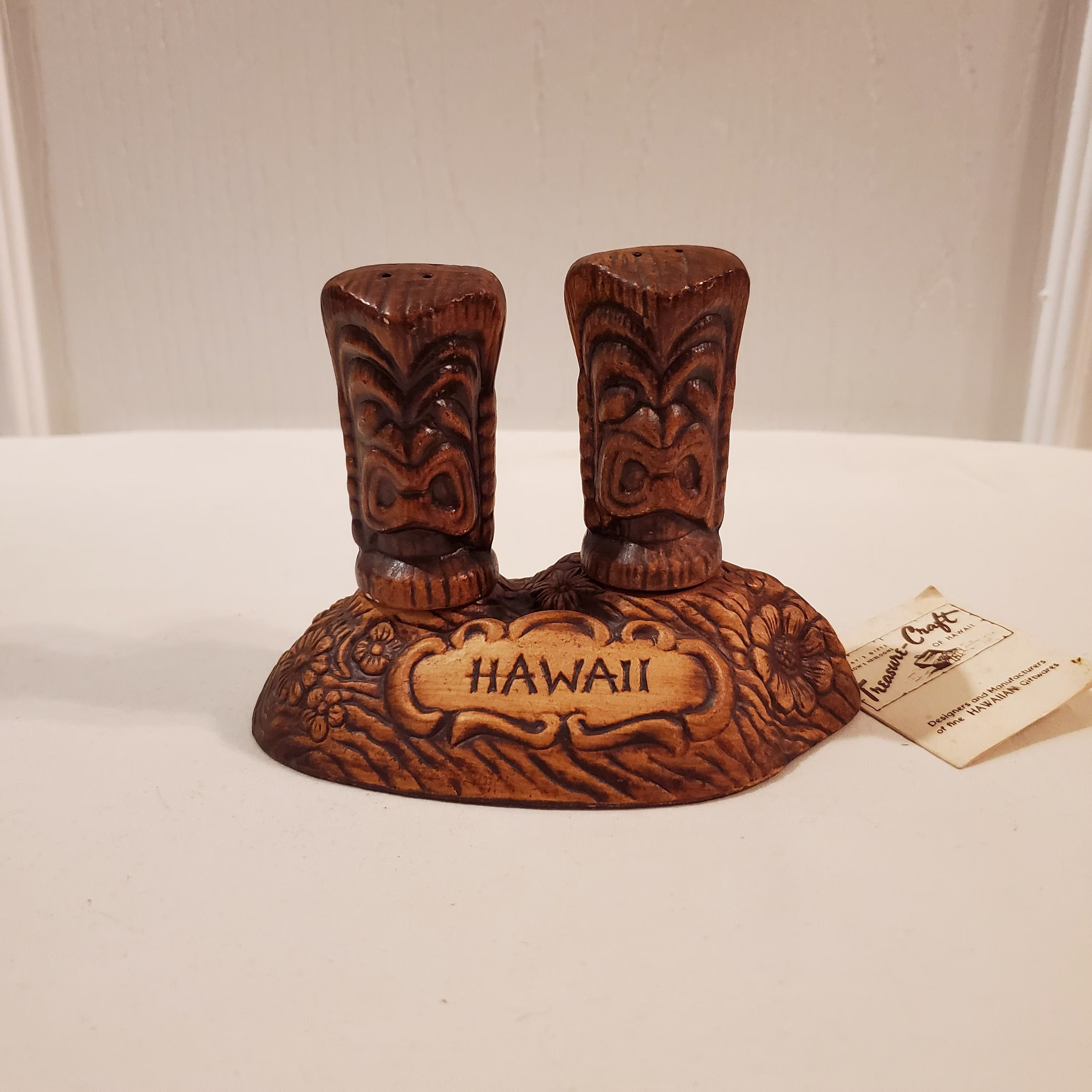 Treasure Craft Hawaii Tiki Gods Salt & Pepper Shakers - Usa