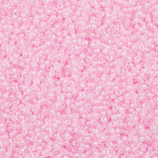 Miyuki Seed Beads 11/0 Pink Lined Crystal Ab , 0272-New