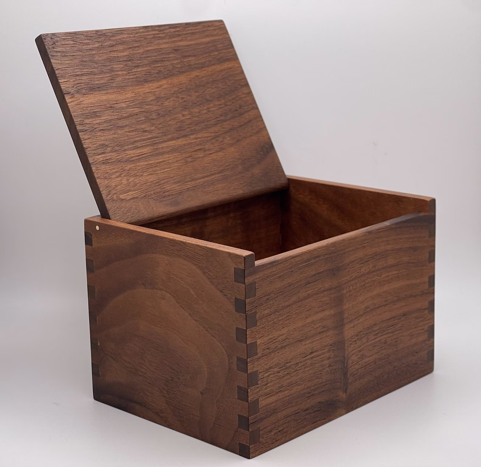 Wood Salt Cellar - Box Pig Keepsake Walnut Hardwood