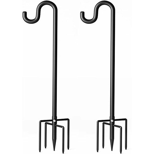 Bird Feeder, 120cm Heavy Duty Metal 5 Claw Adjustable Shepherd Hook Hanging Hook for Garden Plants Wedding Decoration