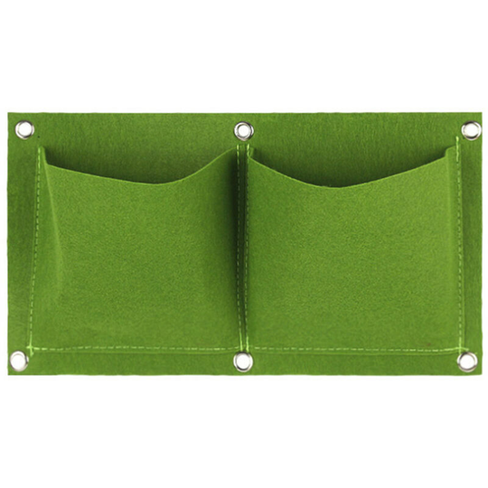 Wall plant bag Garden plant bag, green & 2 pockets