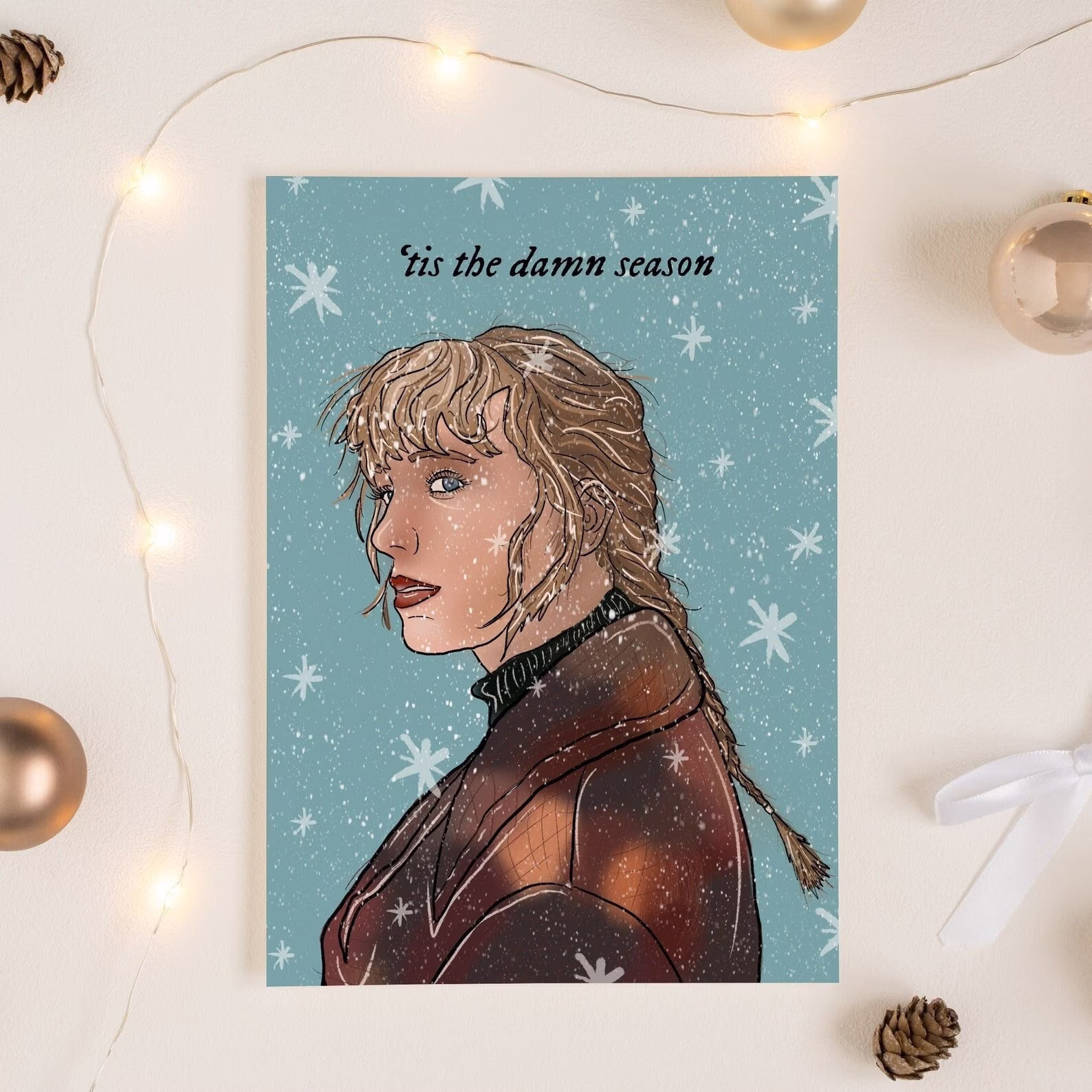 Taylor Christmas Card, Tis The Season Card
