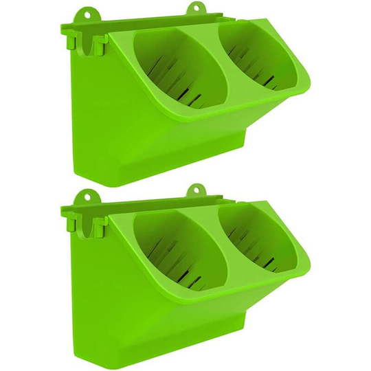 Readcly - Vertical Planter, Wall-Mounted Stackable Planter, Self-Watering Plant Pot Hanging Flower Pot Plant Pot for Indoor Outdoor Garden Green