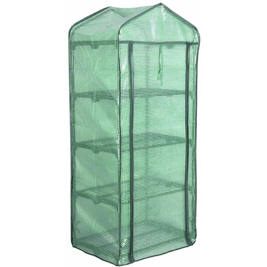 Woltu - Garden Greenhouse Plastic Tomato Greenhouse Vegetable Fruit Flower Plant 69x49x158cm Green - Green