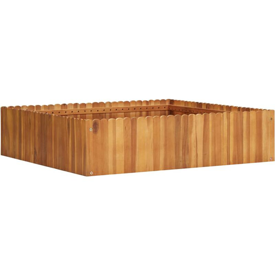 Garden Planter 100x100x25 cm Solid Acacia Wood VDTD29900 - Topdeal