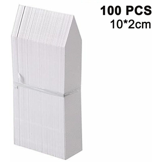 100 Packs Plant Labels Stake-Type Tags Plastic Garden Labels Nursery Tags for Flowers, Vegetables, Seedlings, Seed, white