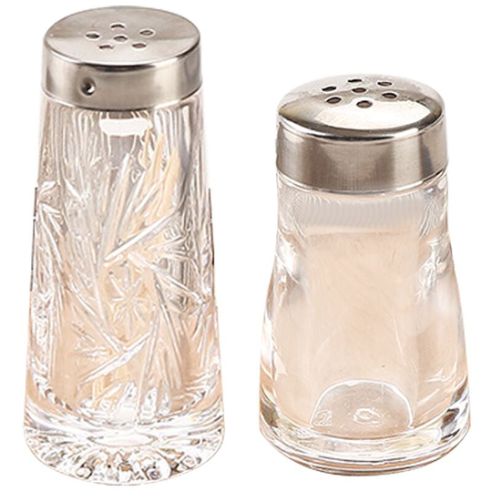 Refillable Seasoning Bottle Salt and Pepper Shakers Kitchen Decor (Set of 2) Salt Shaker Set 8006+8076