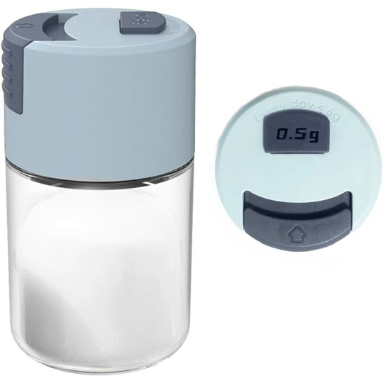 Ilovemilan - Measure the salt and pepper blender with accurate ration, 1/8 teaspoon (0.5g) each time, quantitative spice dispenser, airtight
