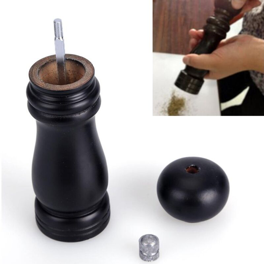 Sun Flowergb - 1pcs salt and pepper grinders, wooden manual salt and pepper grinders, ceramic rotor with strong adjustable coarseness, wooden manual