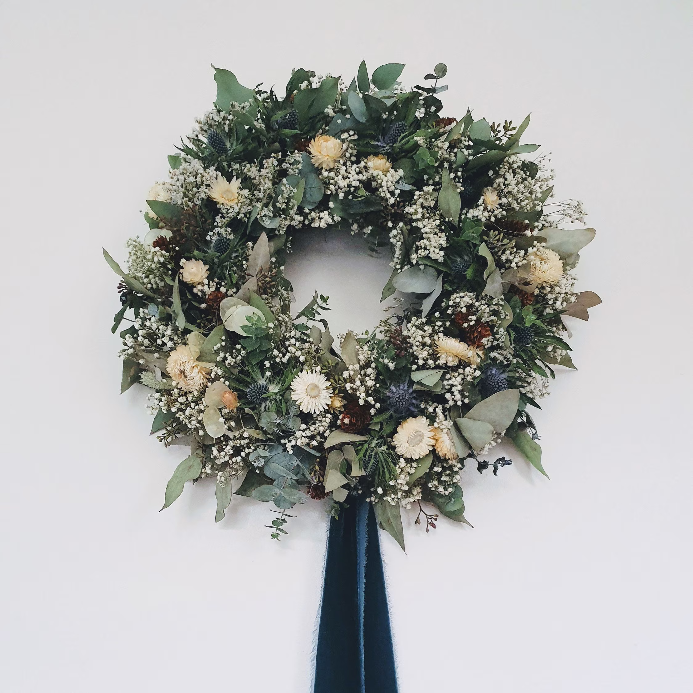 Large Seasonal Wreath/ Rustic/ Natural Dried Flower Home Decor/ Wedding Christmas Decoration/ Gift/ Wreath