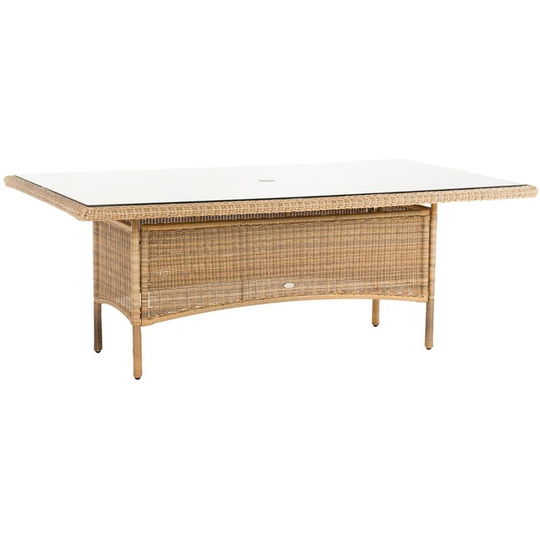 Panama Rattan 8 Seater Rectangle Dining Table in 4 Seasons