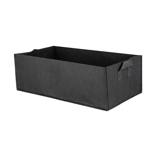 Plant Grow Bags Vegetable Flower Pot Planter Raised Garden Planting Bed Container (60 x 30 x 20cm) Black