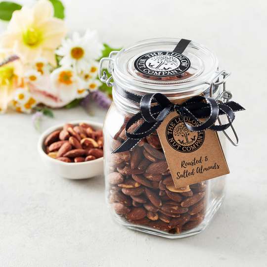 Luxury Roasted And Salted Almonds Gift Jar