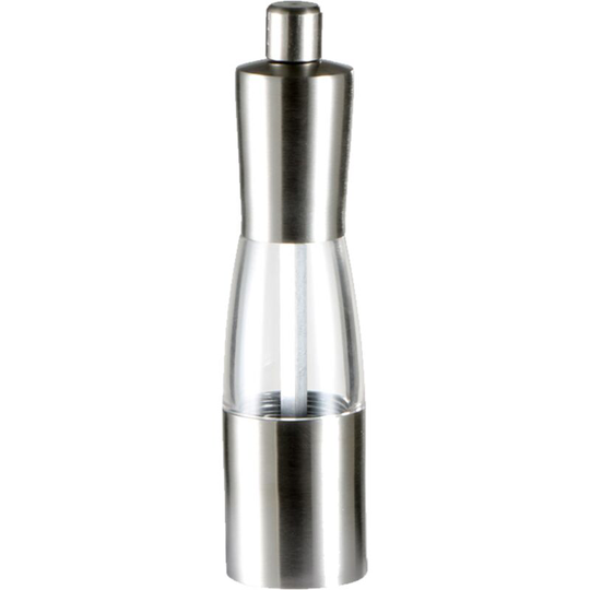 One Handed Salt or Pepper Mill - with Adjustable Ceramic Grinder Mechanism for different Coarseness