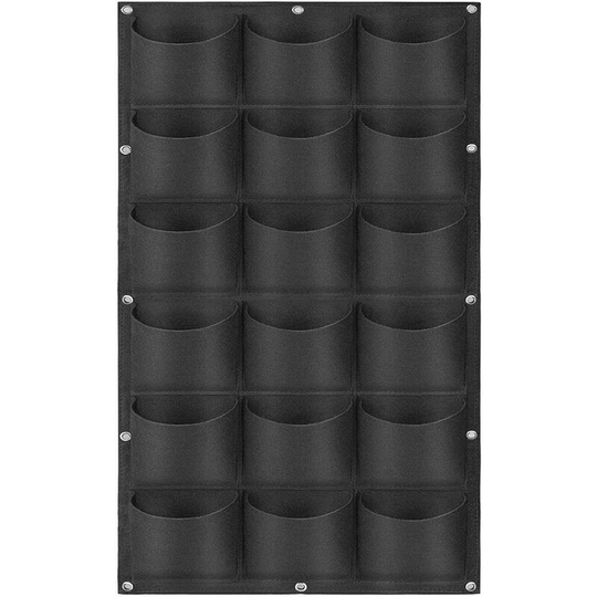 Hanging Planting Grow Bags, 18 Pockets Hanging Vertical Wall Planter Wall Mounted Grow Bag Outdoor Indoor Gardening Vertical Greening Flower