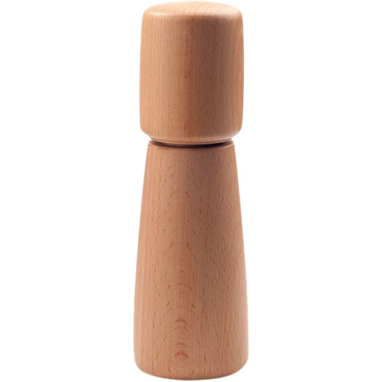 Straight waist Acacia wooden pepper or salt mill, manual spice grinder 15005
