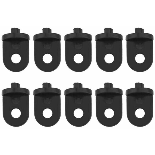 10Pcs Garden Greenhouse Clips Hanging Hooks Plant Clips Gardening Tool Fixing Kit Garden Plant Ties (Black)