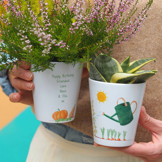 Vegetable Garden Plant Pot Personalised