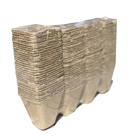 Selections - 144 x 8cm Eco Square Fibre Biodegradable and Compostable Plant Pots