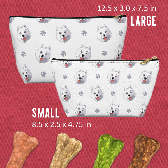 Samoyeds All Over Accessory Pouch