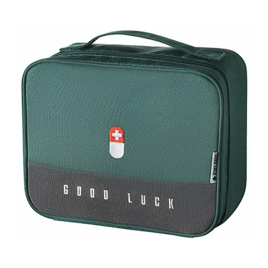 Medical Box Cloth Storage Box Family Portable Storage Bag Multifunctional Layered Medicine Box Storage Boxes 25x20x13.5cm