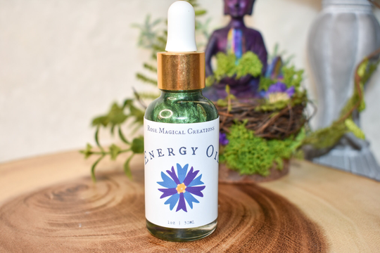 Energy Healing Oil | Grounding Emotional Strength Selenite Infused Aromatherapy