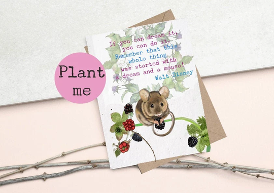 Plantable Seed Cards - Plantable Greetings Cards Eco & Vegan Friendly Motivational