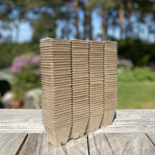 5cm Eco Square Fibre Biodegradable & Compostable Plant Pots