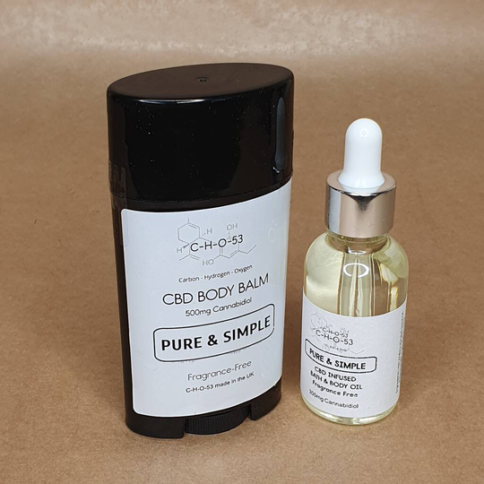 Pure And Simple Cbd Bath And Body Duo Collection