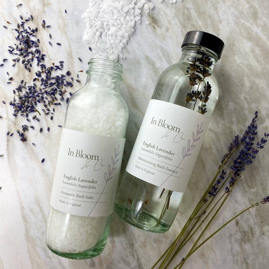 English Lavender Bath Duo Essence And Salts Gift Set